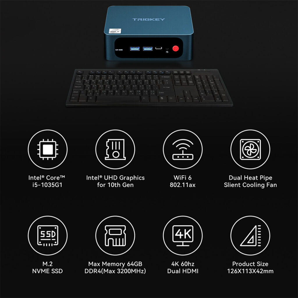 Trigkey Speed S10 i5-1035G1 – Mini pcs comparison