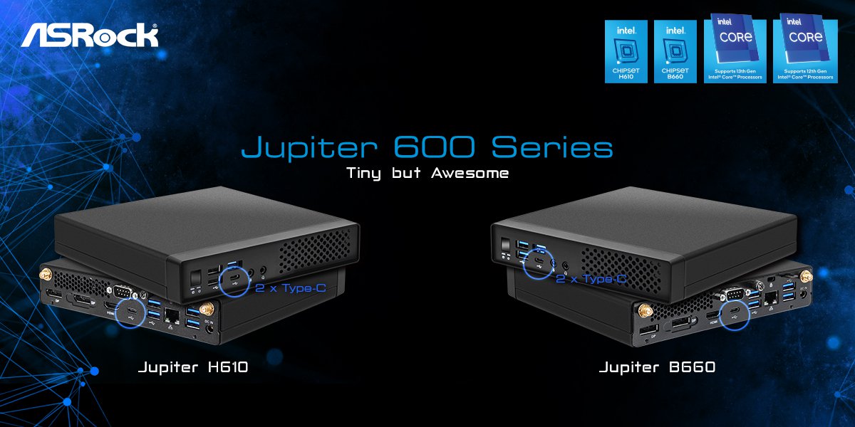 ASRock launches mini PC Jupiter 600 Series