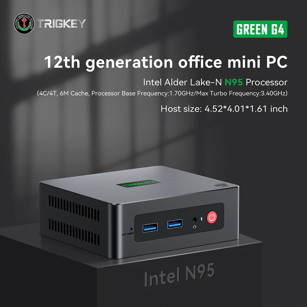 Trigkey Green G4 Intel® N N95 12th, mini pc