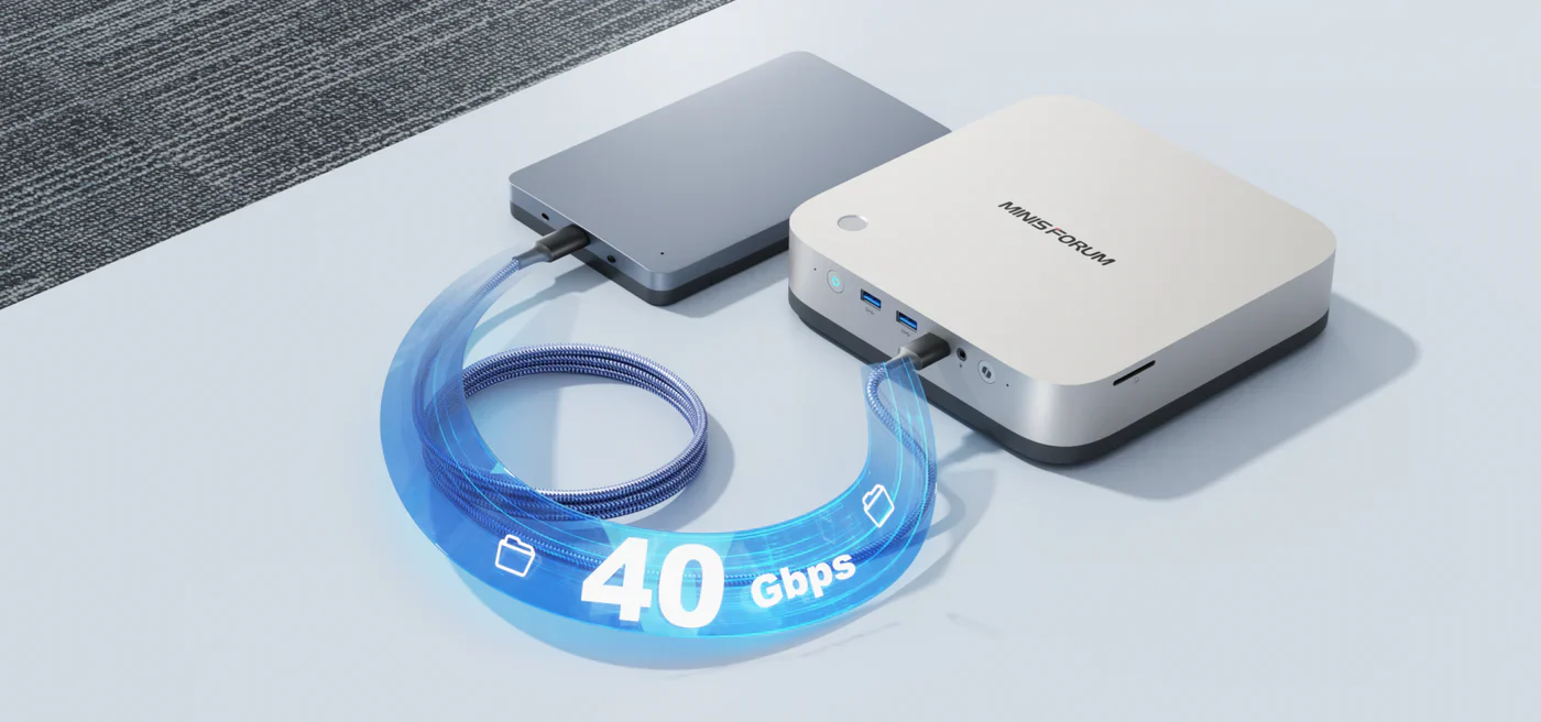 MINISFORUM Mini PC AI X1 Pro AMD Ryzen AI 9 HX370(12 Cores/24 Threads, up to 5.1GHz)&AMD Radeon 890M Mini Gaming Computer,64GB DDR5 1TB PCIe 4.0 SSD, 8K Quad Display,Dual 2.5 LAN/WiFi 7/BT5.4/Oculink
