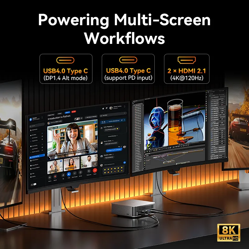 GEEKOM A9 Max AI Mini PC AMD Ryzen™ AI 9 HX
