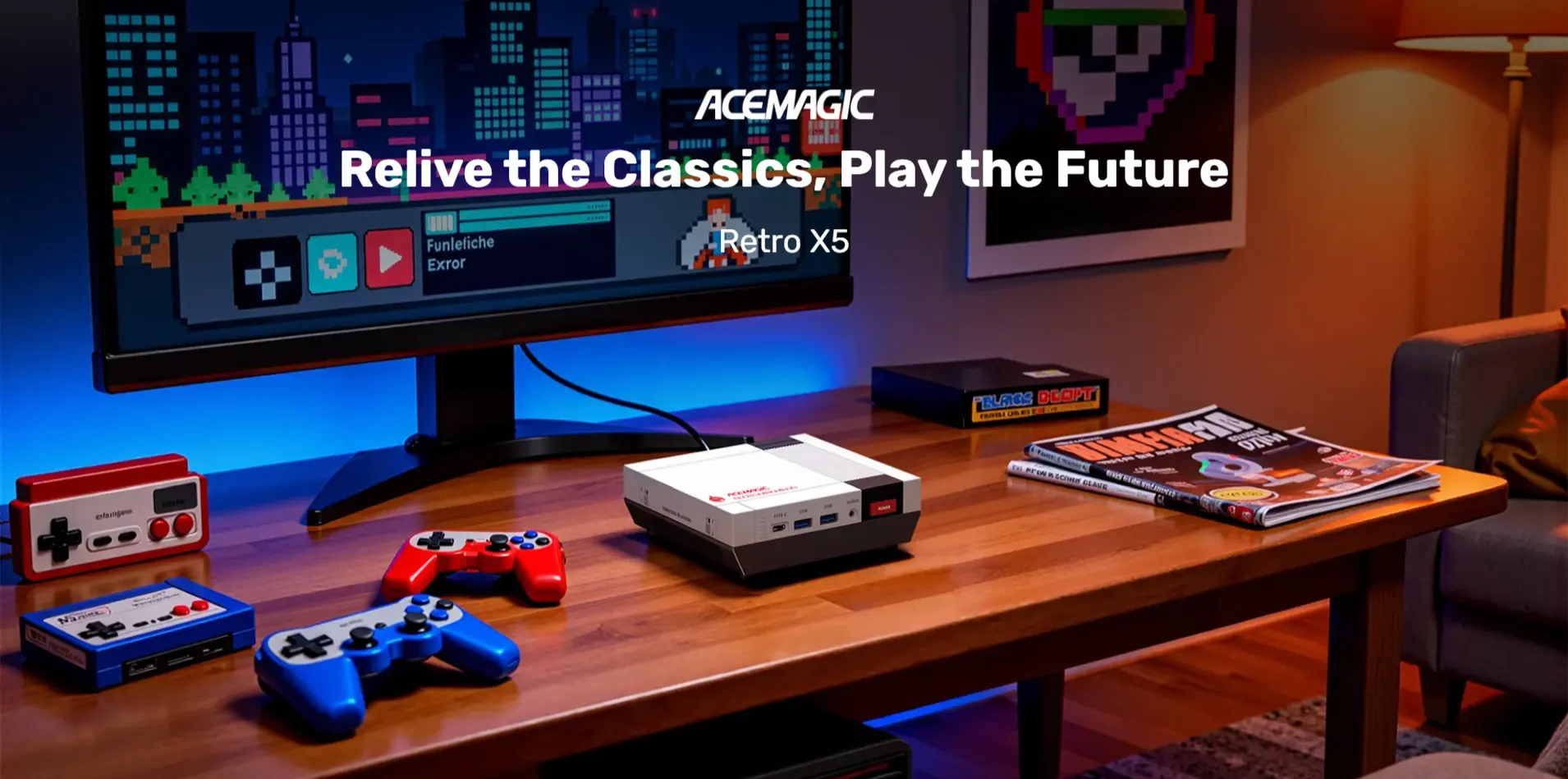 Acemagic Retro X5 AMD Ryzen AI 9 HX 370 mini pc