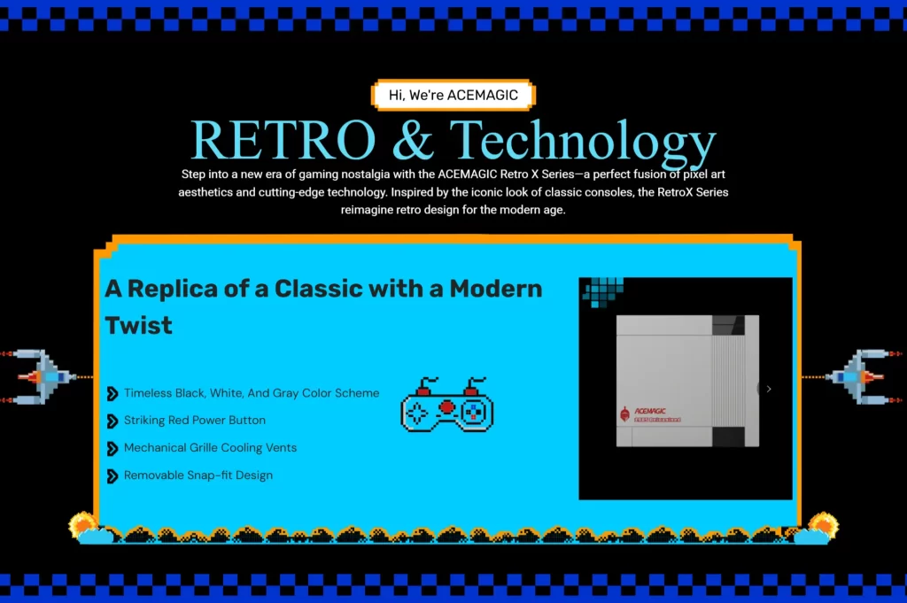 Acemagic Retro X5 AMD Ryzen AI 9 HX 370 mini pc
