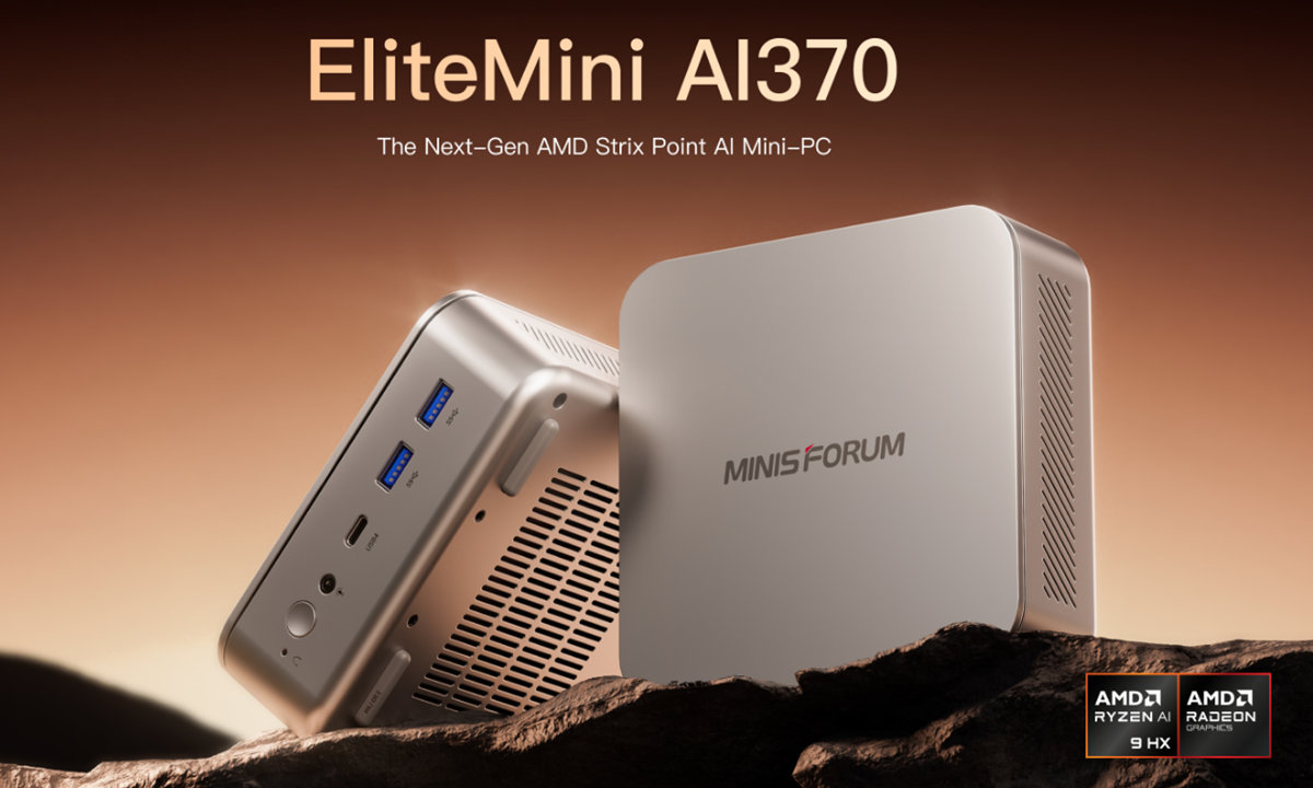 Minisforum Elite Mini AI 370 AMD Ryzen AI 9 HX 370 mini pc - Noticia