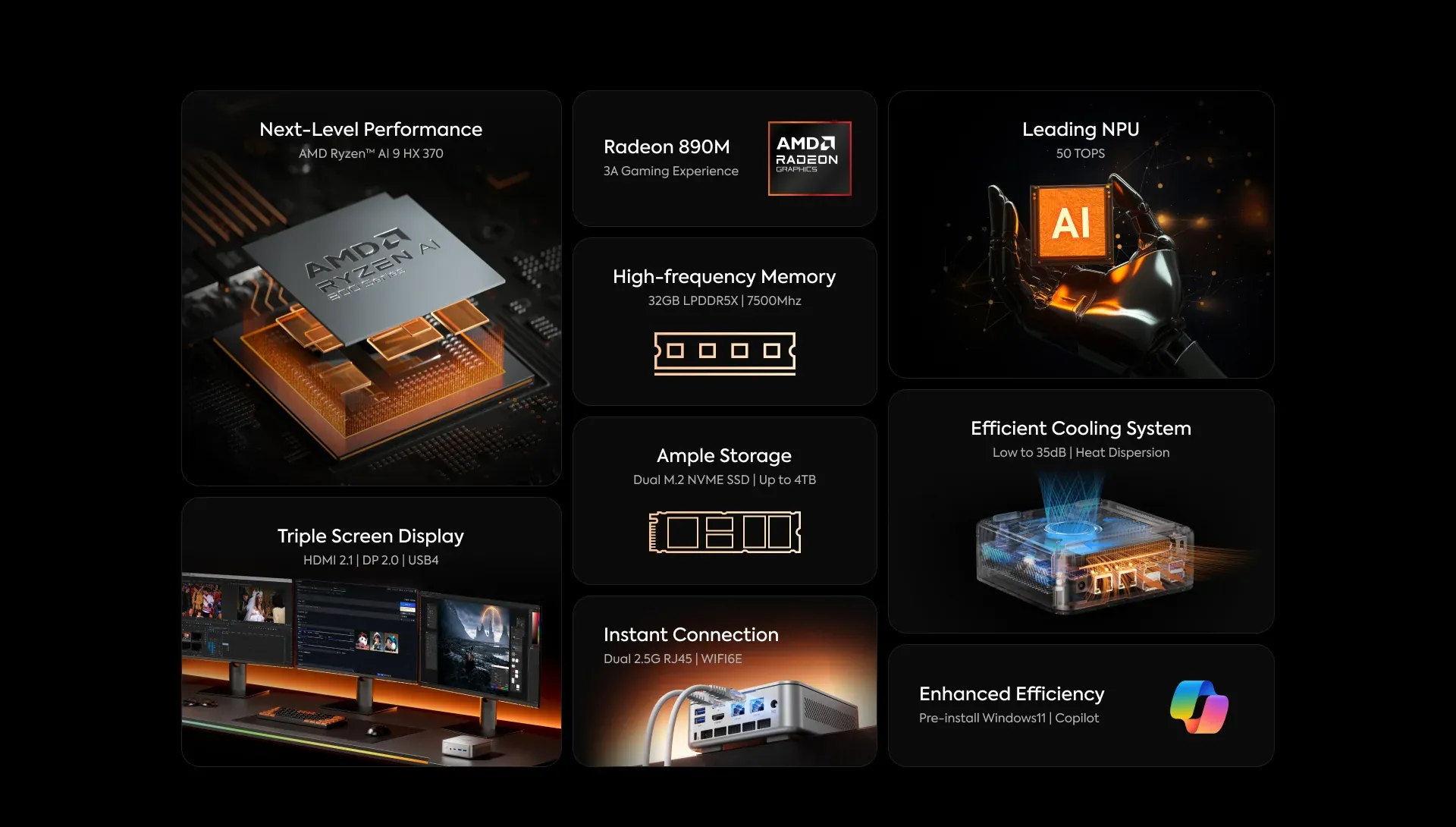 Minisforum Elite Mini AI 370 AMD Ryzen AI 9 HX 370 mini pc