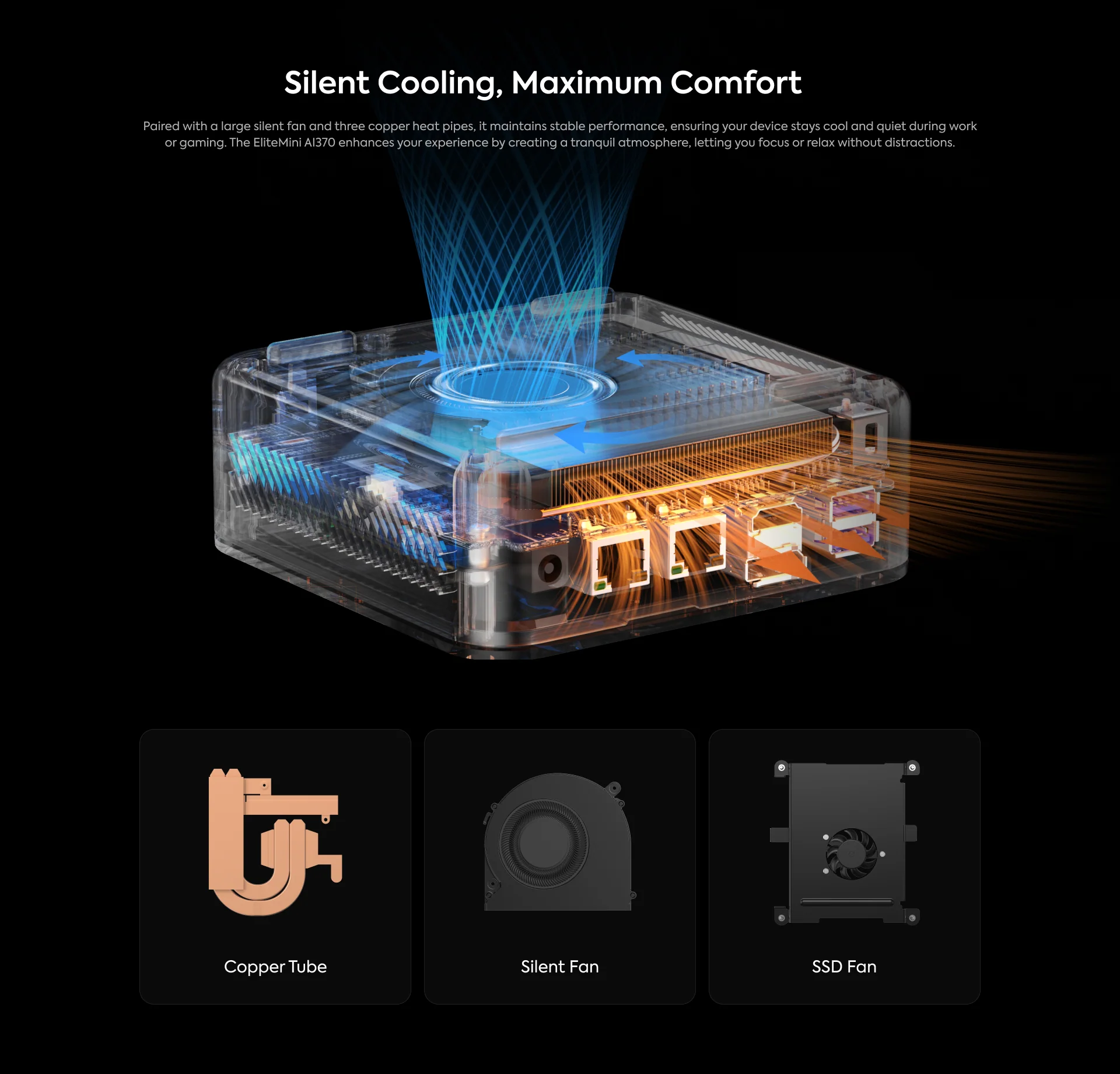 Minisforum Elite Mini AI 370 AMD Ryzen AI 9 HX 370 mini pc
