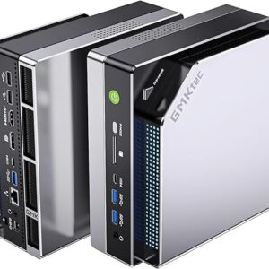 GMKtec EVO-X2 AI Mini PC AMD Ryzen Al Max+ 395 (up to 5.1GHz) Mini Gaming Computers, 96GB LPDDR5X 8000MHz (12GB*8) 2TB PCIe 4.0 SSD, Quad Screen 8K Display, WiFi 7 & USB4, SD Card Reader 4.0