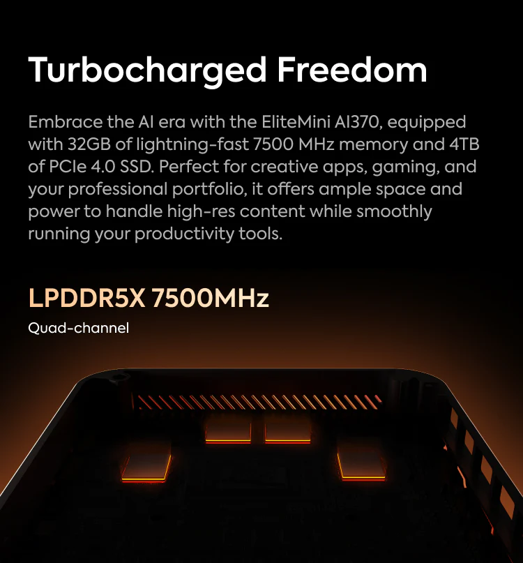 Minisforum Elite Mini AI 370 AMD Ryzen AI 9 HX 370 mini pc